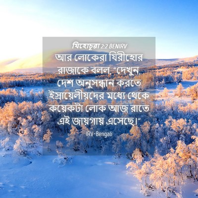 Picture 04 - যিহোচূৱা 2:2 BENIRV - আর লোকেরা যিরীহোর - Bible Verse Picture