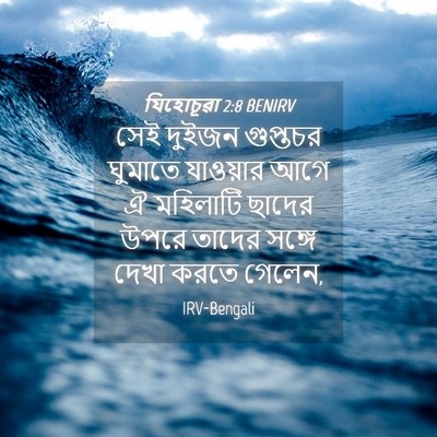 Picture 04 - যিহোচূৱা 2:8 BENIRV - সেই দুইজন গুপ্তচর - Bible Verse Picture