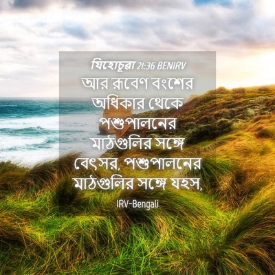 Picture 04 - যিহোচূৱা 21:36 BENIRV - আর রূবেণ বংশের - Bible Verse Picture