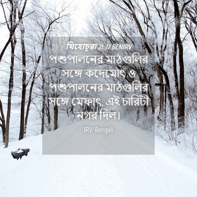 Picture 04 - যিহোচূৱা 21:37 BENIRV - পশুপালনের - Bible Verse Picture