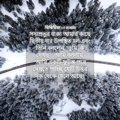 Picture 04 - যিৰিমিয়া 1:13 BENIRV - সদাপ্রভুর বাক্য - Bible Verse Picture