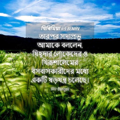 Picture 04 - যিৰিমিয়া 11:9 BENIRV - তারপর সদাপ্রভু - Bible Verse Picture