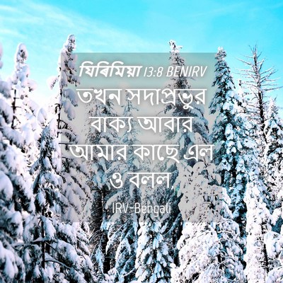 Picture 04 - যিৰিমিয়া 13:8 BENIRV - তখন সদাপ্রভুর - Bible Verse Picture