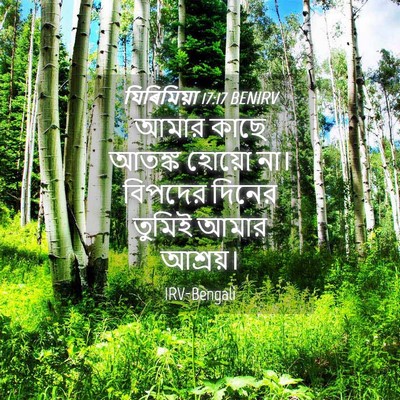 Picture 04 - যিৰিমিয়া 17:17 BENIRV - আমার কাছে আতঙ্ক - Bible Verse Picture