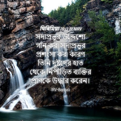 Picture 04 - যিৰিমিয়া 20:13 BENIRV - সদাপ্রভুর - Bible Verse Picture