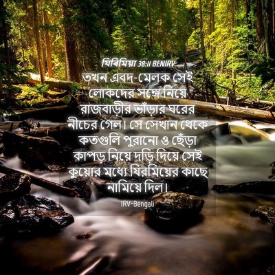 Picture 04 - যিৰিমিয়া 38:11 BENIRV - তখন এবদ-মেলক সেই - Bible Verse Picture