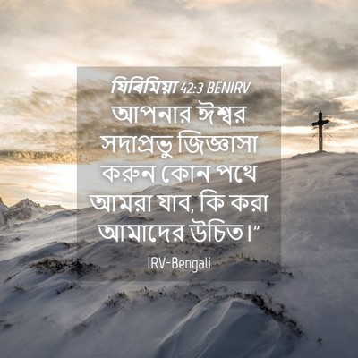 Picture 04 - যিৰিমিয়া 42:3 BENIRV - আপনার ঈশ্বর - Bible Verse Picture