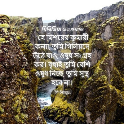 Picture 04 - যিৰিমিয়া 46:11 BENIRV - “হে মিশরের কুমারী - Bible Verse Picture