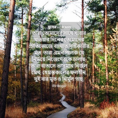 Picture 04 - যুদের 1:12 BENIRV - তারা তোমাদের সাথে - Bible Verse Picture