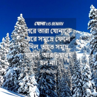 Picture 04 - যোনা 1:15 BENIRV - পরে তারা যোনাকে - Bible Verse Picture