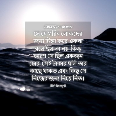 Picture 04 - যোহন 12:6 BENIRV - সে যে গরিব লোকদের - Bible Verse Picture