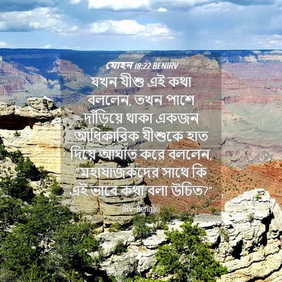 Picture 04 - যোহন 18:22 BENIRV - যখন যীশু এই কথা - Bible Verse Picture