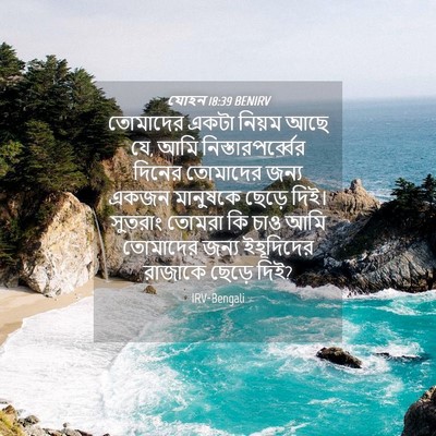 Picture 04 - যোহন 18:39 BENIRV - তোমাদের একটা - Bible Verse Picture