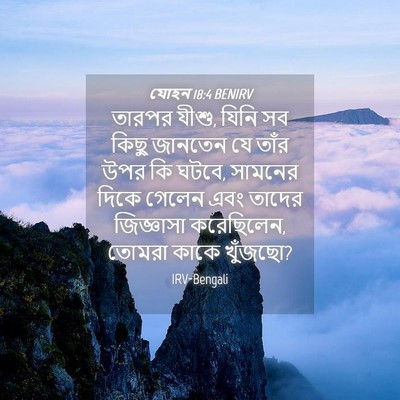 Picture 04 - যোহন 18:4 BENIRV - তারপর যীশু, যিনি সব - Bible Verse Picture