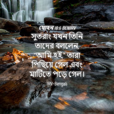 Picture 04 - যোহন 18:6 BENIRV - সুতরাং যখন তিনি - Bible Verse Picture