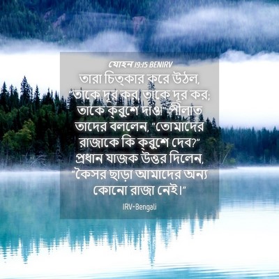 Picture 04 - যোহন 19:15 BENIRV - তারা চিত্কার করে - Bible Verse Picture