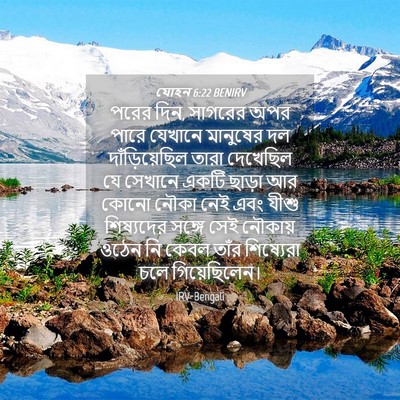 Picture 04 - যোহন 6:22 BENIRV - পরের দিন, সাগরের - Bible Verse Picture
