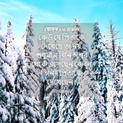 Picture 04 - যোহন 6:46 BENIRV - কেউ যে পিতাকে - Bible Verse Picture