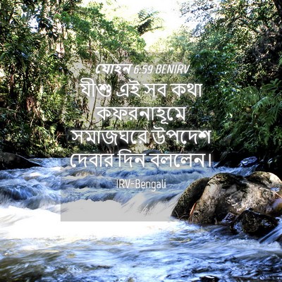 Picture 04 - যোহন 6:59 BENIRV - যীশু এই সব কথা - Bible Verse Picture