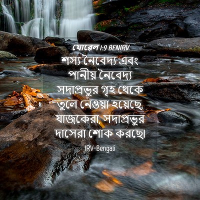 Picture 04 - যোৱেল 1:9 BENIRV - শস্য নৈবেদ্য এবং - Bible Verse Picture