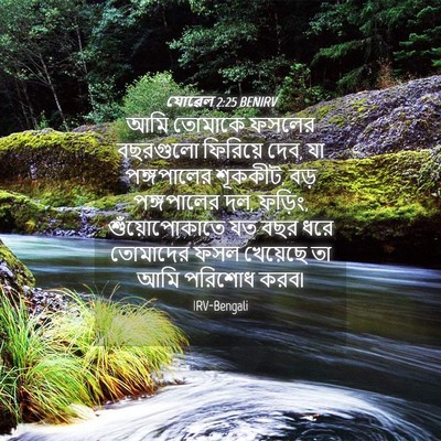 Picture 04 - যোৱেল 2:25 BENIRV - আমি তোমাকে ফসলের - Bible Verse Picture