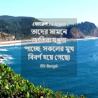 Picture 04 - যোৱেল 2:6 BENIRV - তাদের সামনে - Bible Verse Picture