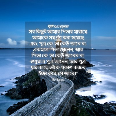 Picture 04 - লূক 10:22 BENIRV - সব কিছুই আমার - Bible Verse Picture