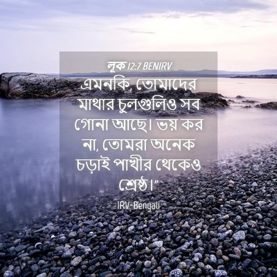 Picture 04 - লূক 12:7 BENIRV - এমনকি, তোমাদের - Bible Verse Picture