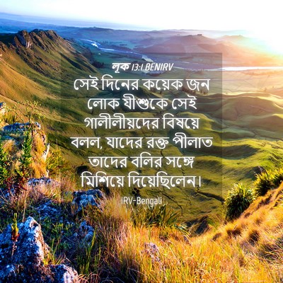 Picture 04 - লূক 13:1 BENIRV - সেই দিনের কয়েক জন - Bible Verse Picture