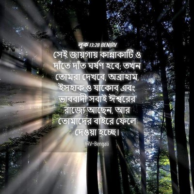 Picture 04 - লূক 13:28 BENIRV - সেই জায়গায় - Bible Verse Picture