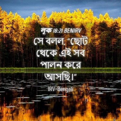 Picture 04 - লূক 18:21 BENIRV - সে বলল, “ছোট থেকে - Bible Verse Picture