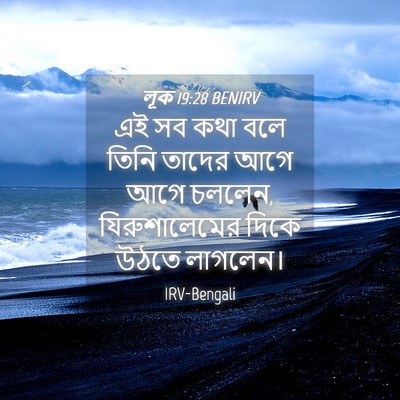 Picture 04 - লূক 19:28 BENIRV - এই সব কথা বলে তিনি - Bible Verse Picture