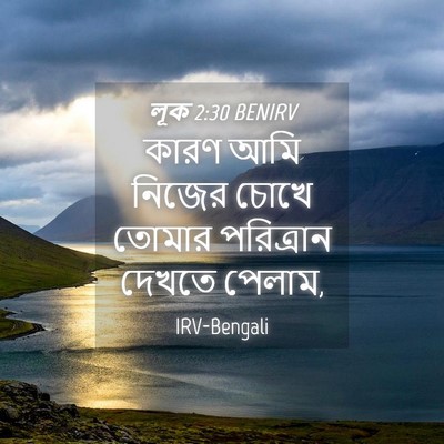 Picture 04 - লূক 2:30 BENIRV - কারণ আমি নিজের - Bible Verse Picture