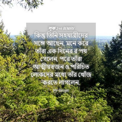 Picture 04 - লূক 2:44 BENIRV - কিন্তু তিনি - Bible Verse Picture