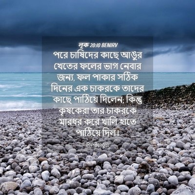 Picture 04 - লূক 20:10 BENIRV - পরে চাষিদের কাছে - Bible Verse Picture