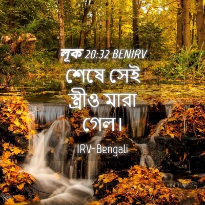 Picture 04 - লূক 20:32 BENIRV - শেষে সেই স্ত্রীও - Bible Verse Picture