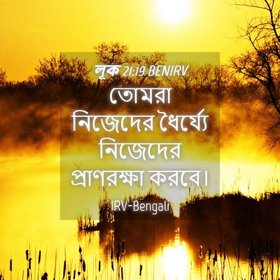 Picture 04 - লূক 21:19 BENIRV - তোমরা নিজেদের - Bible Verse Picture