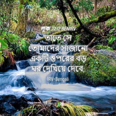 Picture 04 - লূক 22:12 BENIRV - তাতে সে তোমাদের - Bible Verse Picture
