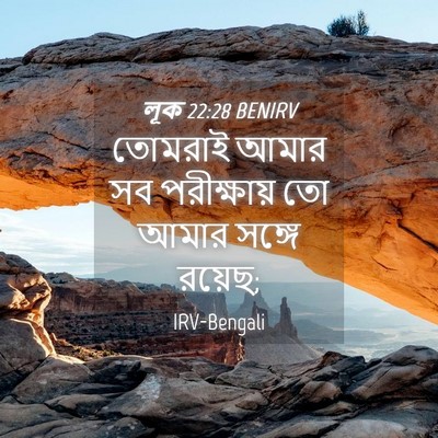 Picture 04 - লূক 22:28 BENIRV - তোমরাই আমার সব - Bible Verse Picture