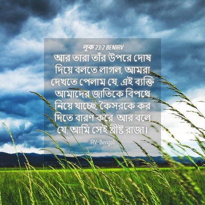 Picture 04 - লূক 23:2 BENIRV - আর তারা তাঁর উপরে - Bible Verse Picture