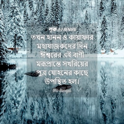Picture 04 - লূক 3:2 BENIRV - তখন হানন ও - Bible Verse Picture