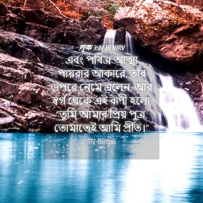 Picture 04 - লূক 3:22 BENIRV - এবং পবিত্র আত্মা - Bible Verse Picture
