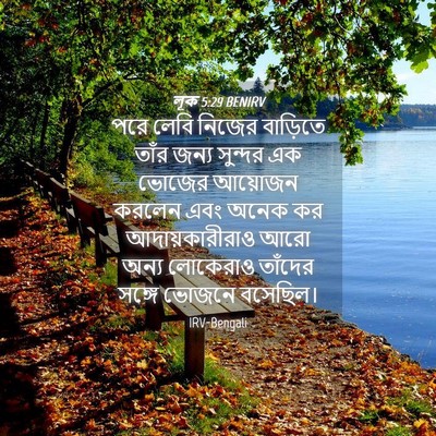 Picture 04 - লূক 5:29 BENIRV - পরে লেবি নিজের - Bible Verse Picture