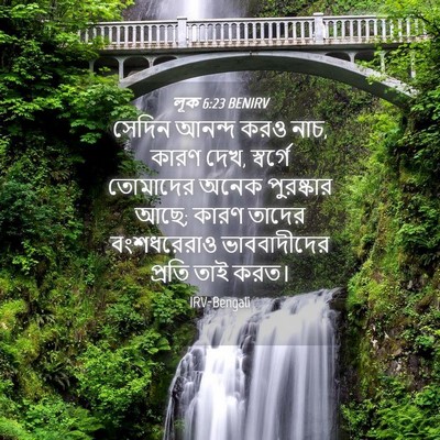 Picture 04 - লূক 6:23 BENIRV - সেদিন আনন্দ করও - Bible Verse Picture