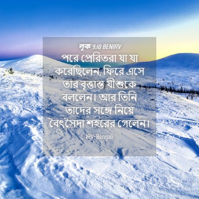 Picture 04 - লূক 9:10 BENIRV - পরে প্রেরিতরা যা - Bible Verse Picture