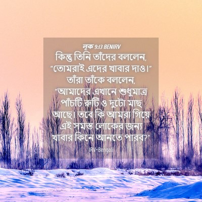 Picture 04 - লূক 9:13 BENIRV - কিন্তু তিনি - Bible Verse Picture