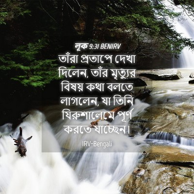 Picture 04 - লূক 9:31 BENIRV - তাঁরা প্রতাপে - Bible Verse Picture