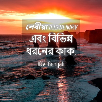 Picture 04 - লেবীয়া 11:15 BENIRV - এবং বিভিন্ন ধরনের - Bible Verse Picture