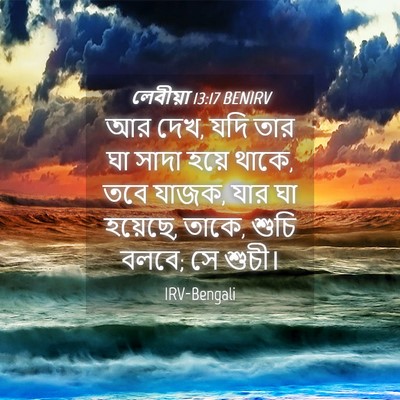 Picture 04 - লেবীয়া 13:17 BENIRV - আর দেখ, যদি তার ঘা - Bible Verse Picture