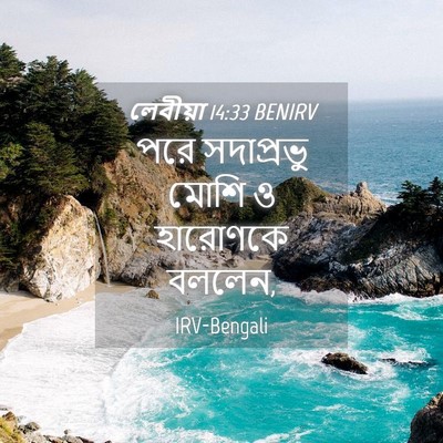 Picture 04 - লেবীয়া 14:33 BENIRV - পরে সদাপ্রভু মোশি - Bible Verse Picture